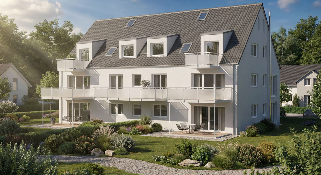 Immobilienvisualisierung Außenansicht