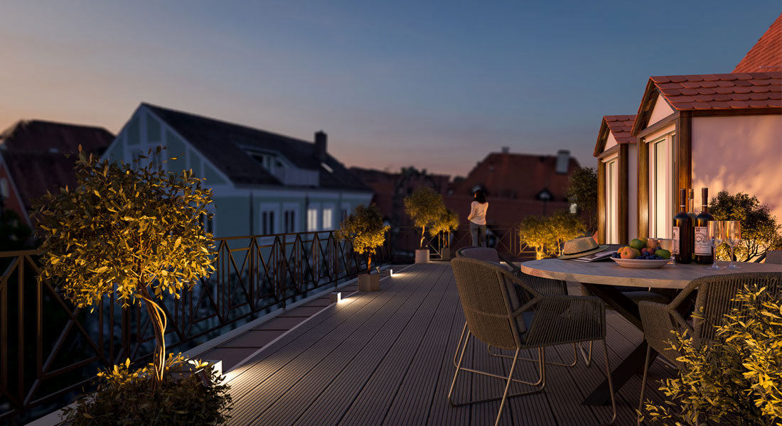 Immobilienvisualisierung Außenansicht